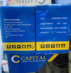 75ah 12v Capital Deep Cycle Battery