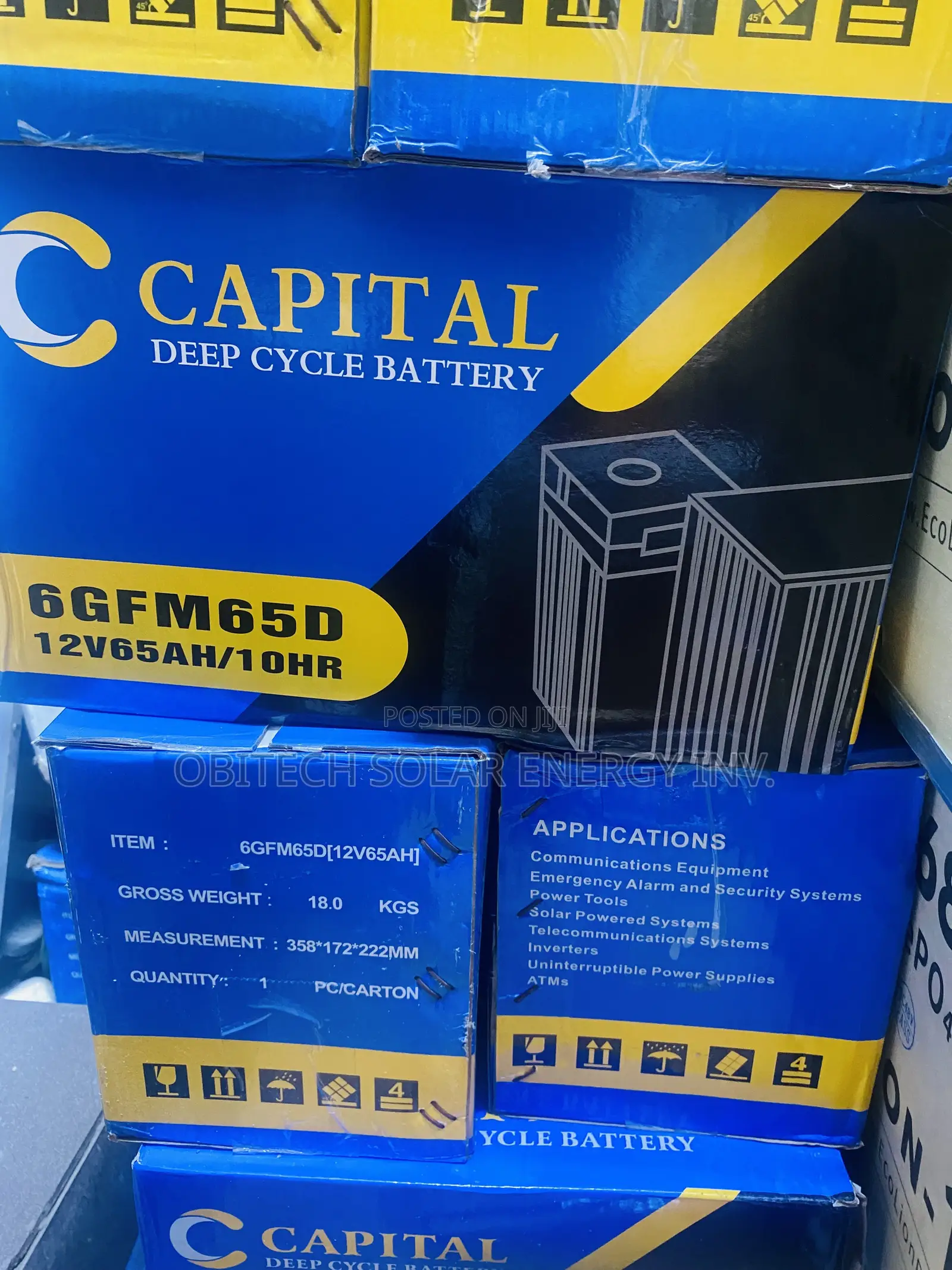 65AH 12v Capacity Deep Cycle Battery