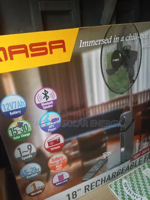 18" Qasa Rechargeable Fan
