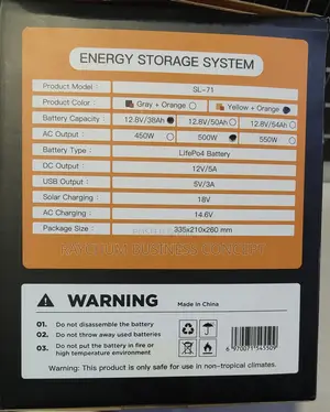 500w Energy Storage System Plus 100w Panel