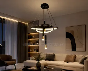 Modern Round LED Chandeliers for Living Room Dining Room Kitchen