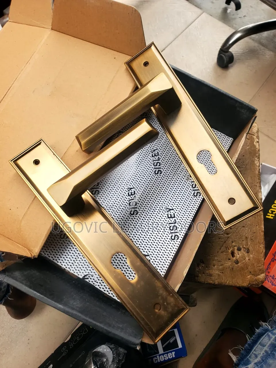 Gold Handle for Room and Front Doors