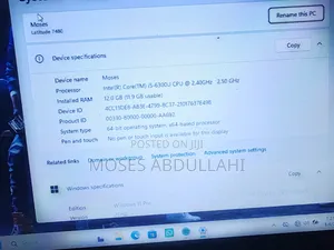 Laptop Dell Latitude 7480 12GB Intel Core i5 SSD 256GB