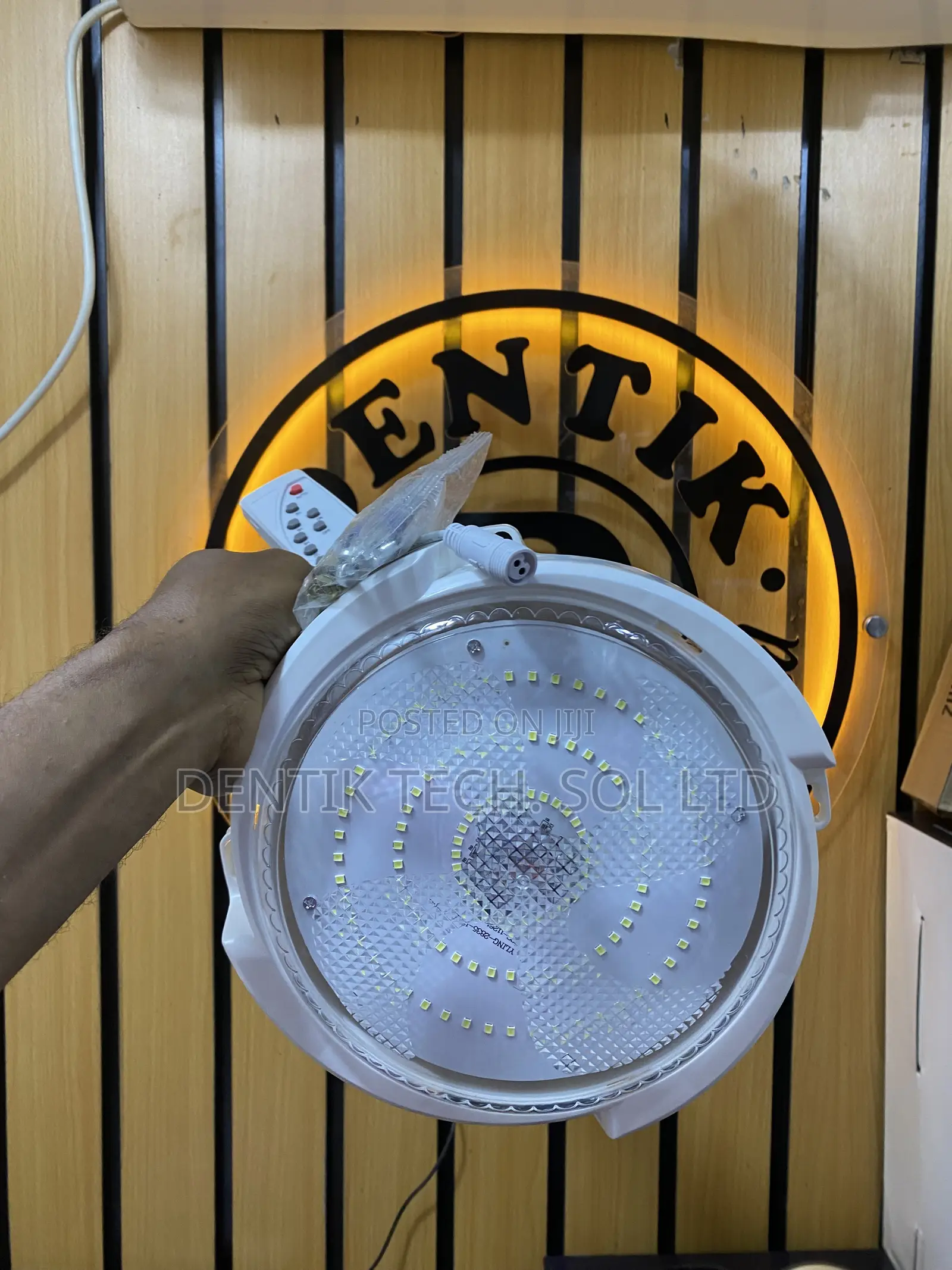 Solar Indoor / Outdoor Ceiling Light With Remote Control - 300watts