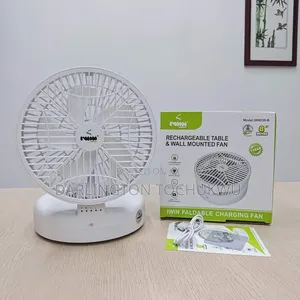 IWIN 8-Inch Rechargeable Table & Wall Mounted Fan