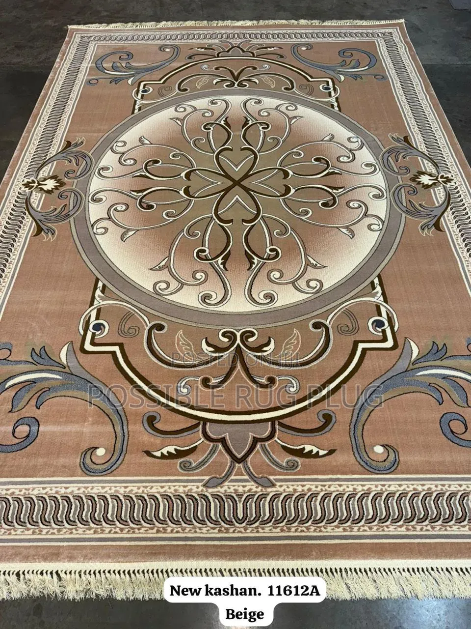 Red Kashan Center Rug