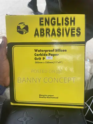 Waterproof Silicon Carbide Abrasive Paper – Grit 60