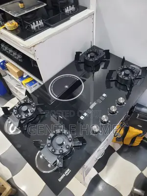 4 Burner With Hot Plate