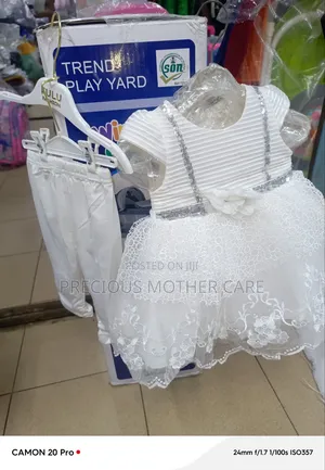 Girls Turkey Christening Gown and Leggings  for Naming,dedication 2pic