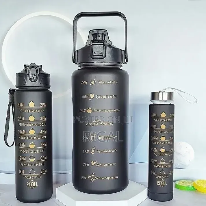 3 in 1 Motivational Water Bottle