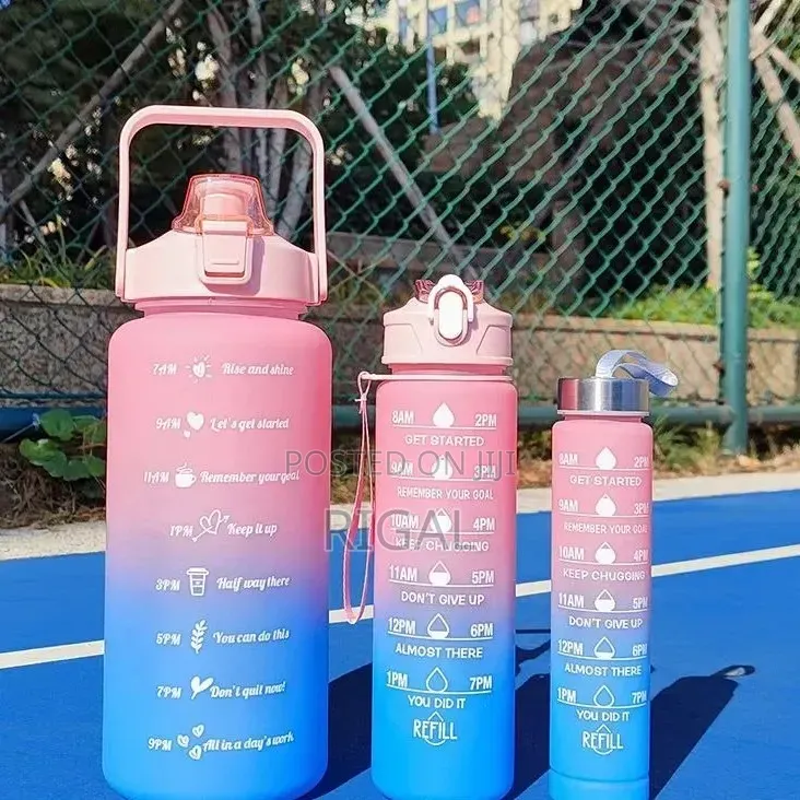 3 in 1 Motivational Water Bottle