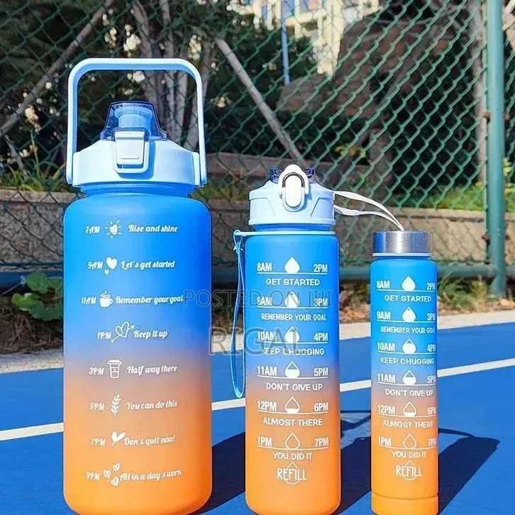 3 in 1 Motivational Water Bottle