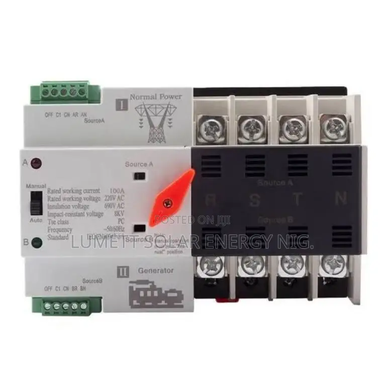 Geya W2r-4p 100A Fast Automatic Transfer Switch