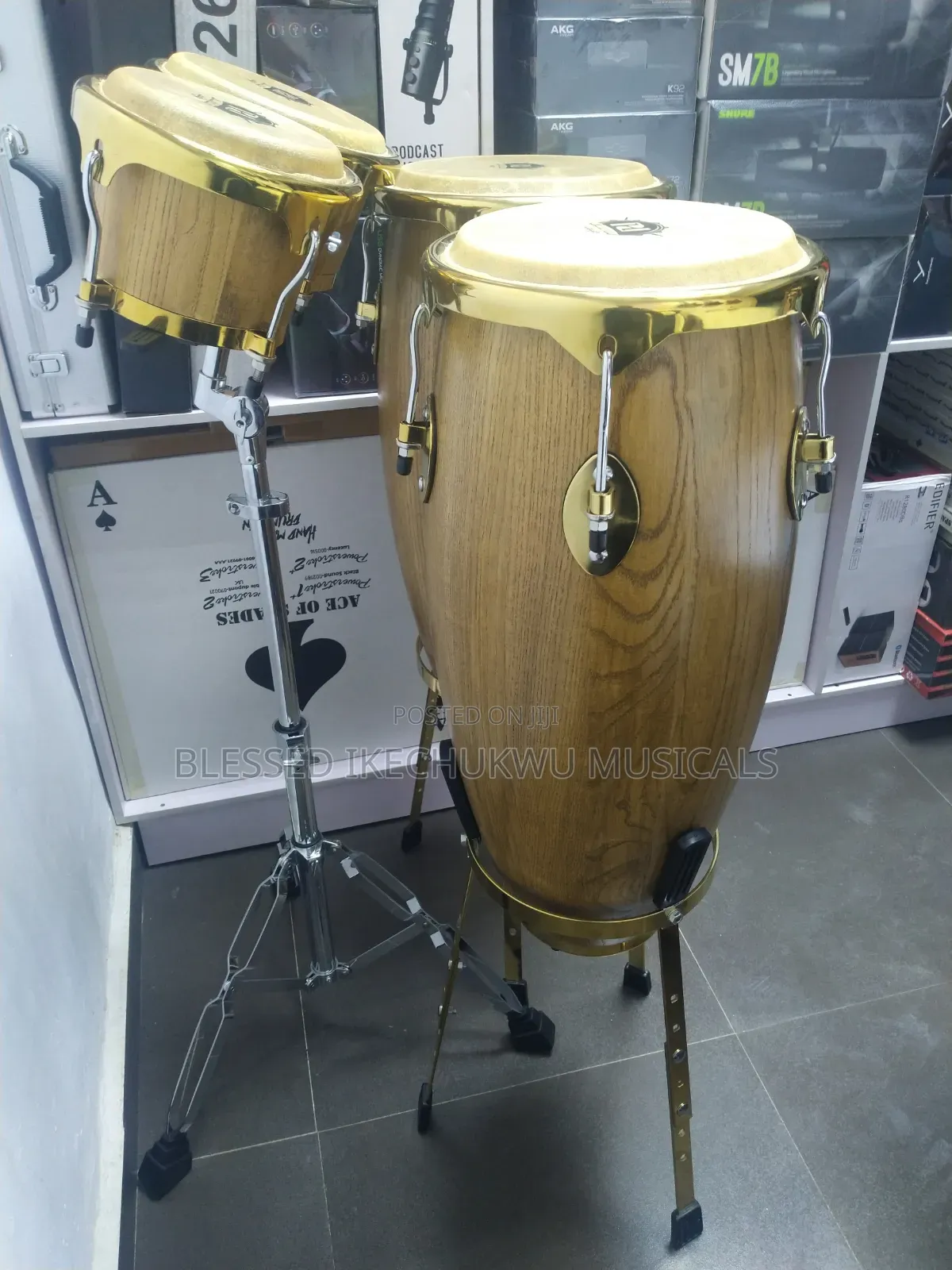 Professional PD Conga Drum With Bongo
