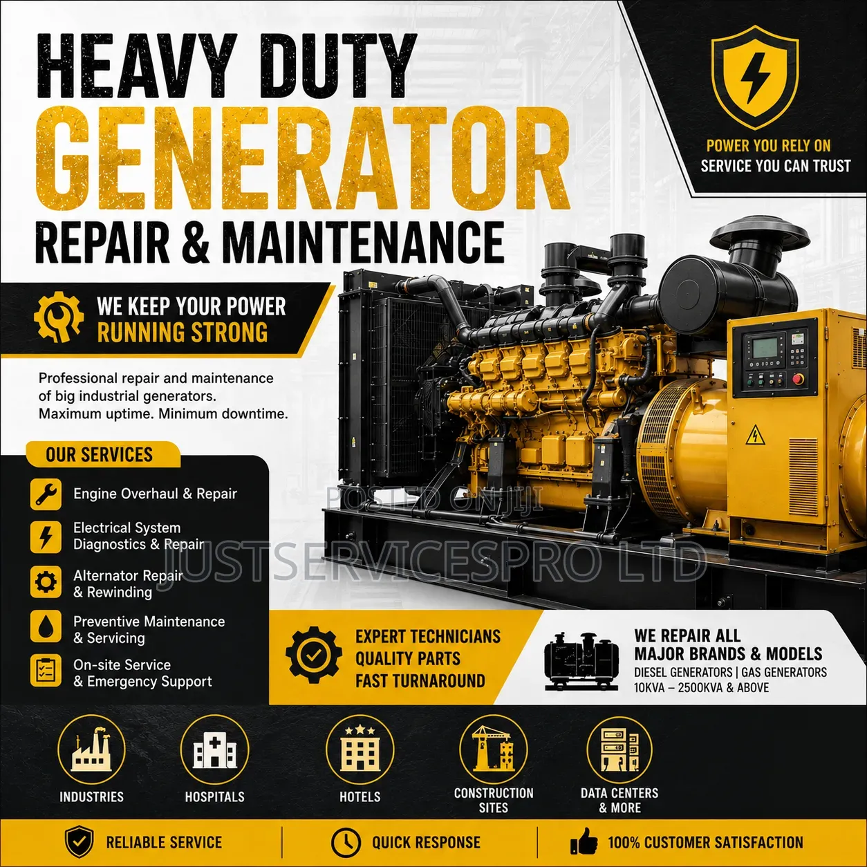 Generator Servicing Maintenance
