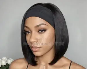 Band Bob Wig 💯human Hair.