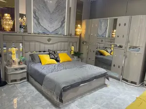 6by7 Imported Turkish Contemporary Bed With Dressing Mirror