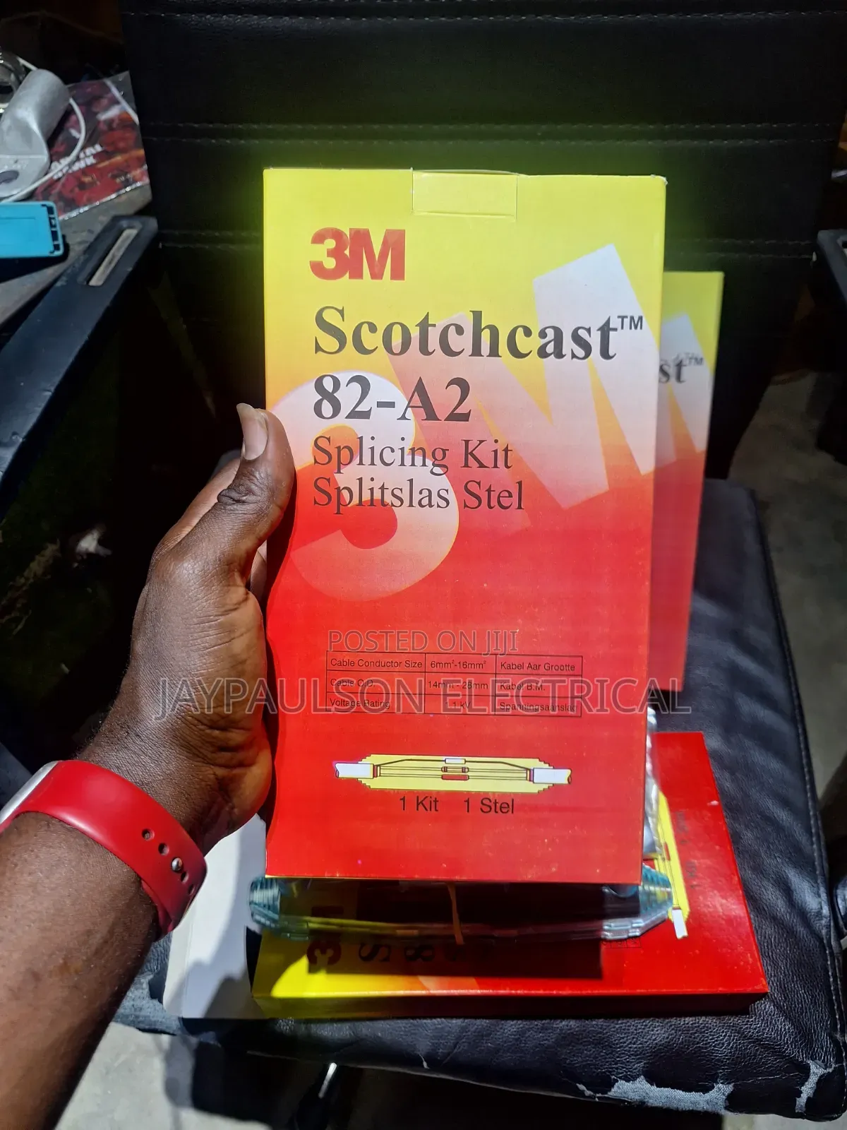 3M Scotchcast 82-A2 Inline Resin Power Cable Splice Kit.