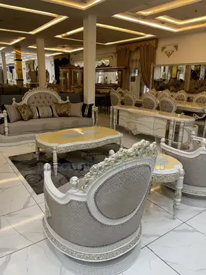 Full Set of High Classic Turkish Royal Fabric Sofa With 10seaterDining