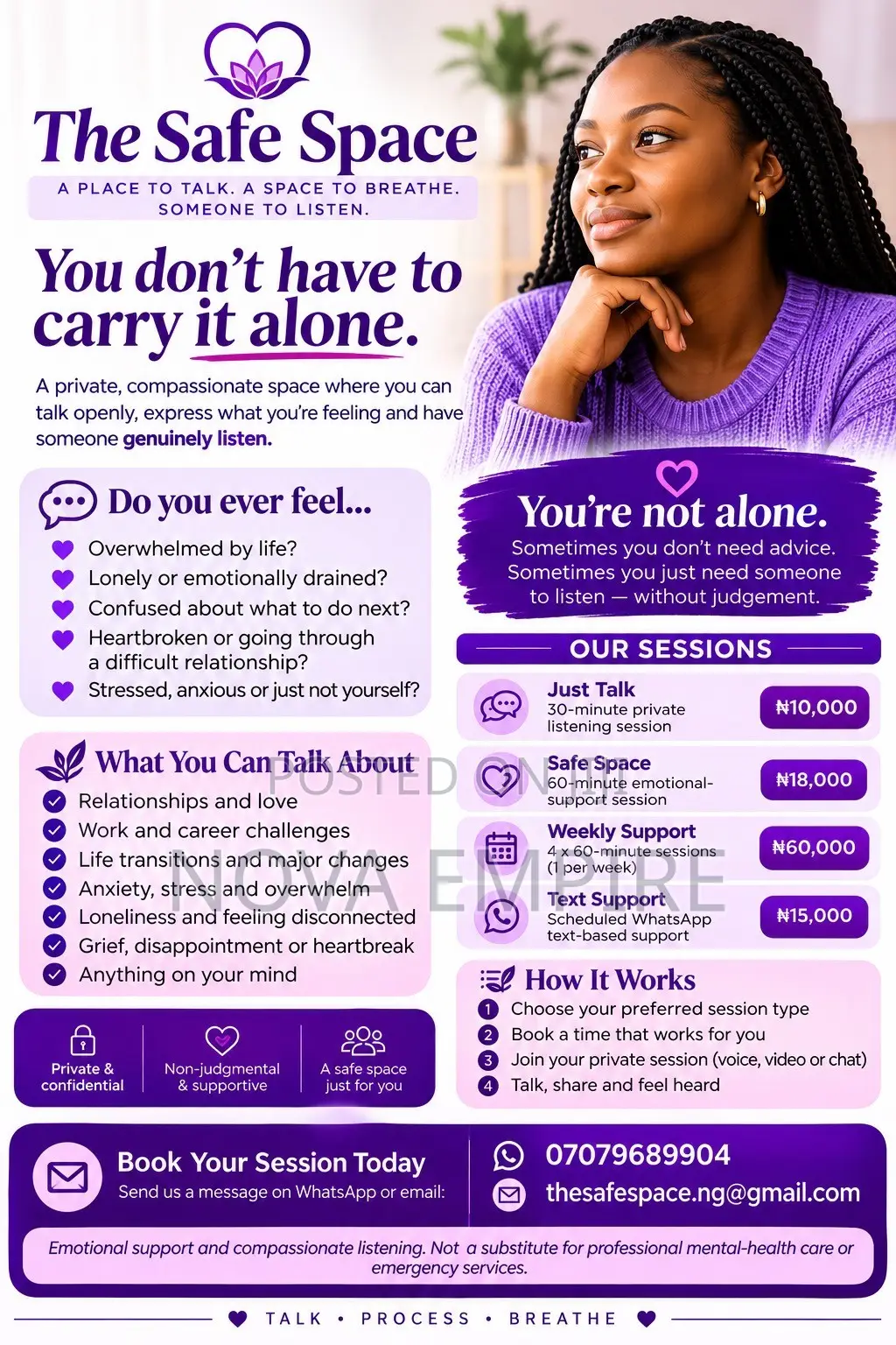 Emotional Support and Listening Sessions