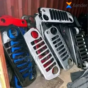 Front Grill and Head Light Jeep Wrangler and Hummer H2