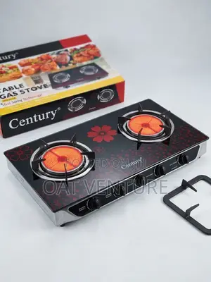 Brand New Century Double Infrared Burner Glass Table Gas Stove