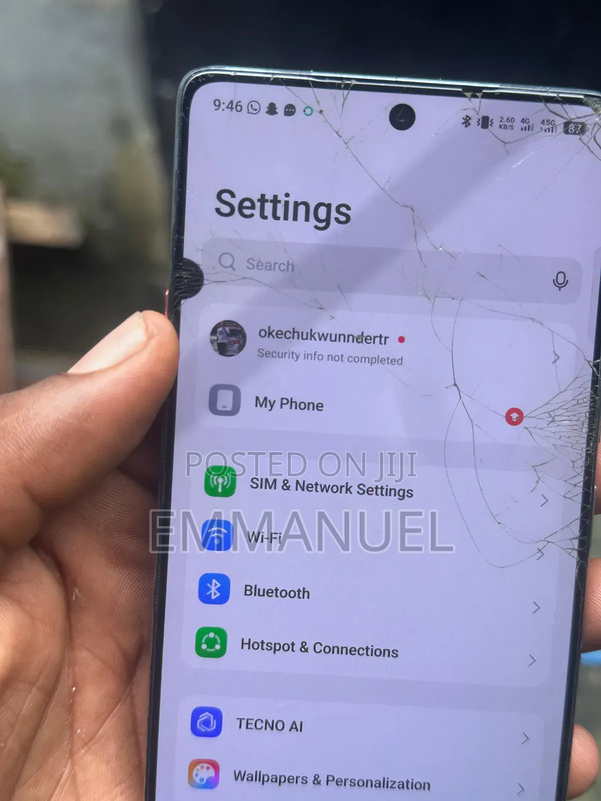 Tecno Camon 40 128 GB Gray