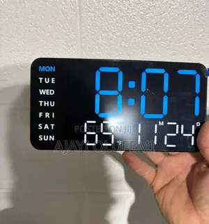 Digital Alarm / Temperature Wall Clock