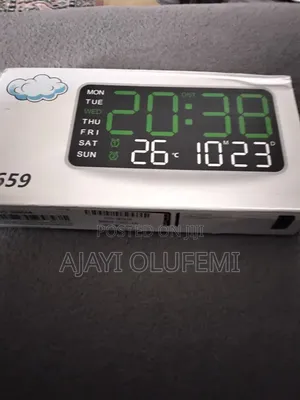Digital Alarm / Temperature Wall Clock