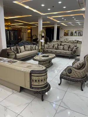 Full Set High Quality Turkish Royal Fabric Sofa With 8seater Dining