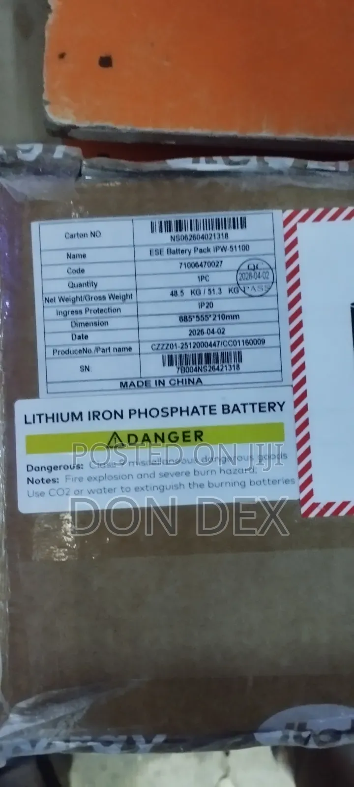 5kwh 48v Itel Lithium Ion Battery