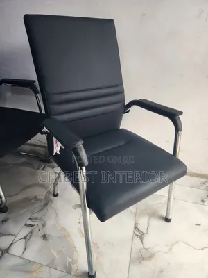 Brand New Visitor's Leather Chair Available for Sale.