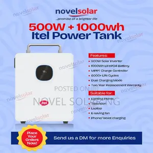 500w+1000wh Itel Power Tank Solar Generator