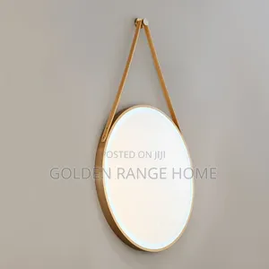 Gold Flame Belt Mirror With LED Lights