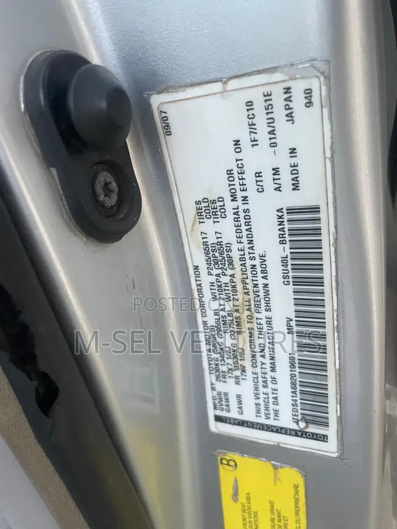 Toyota Highlander 2008 Silver
