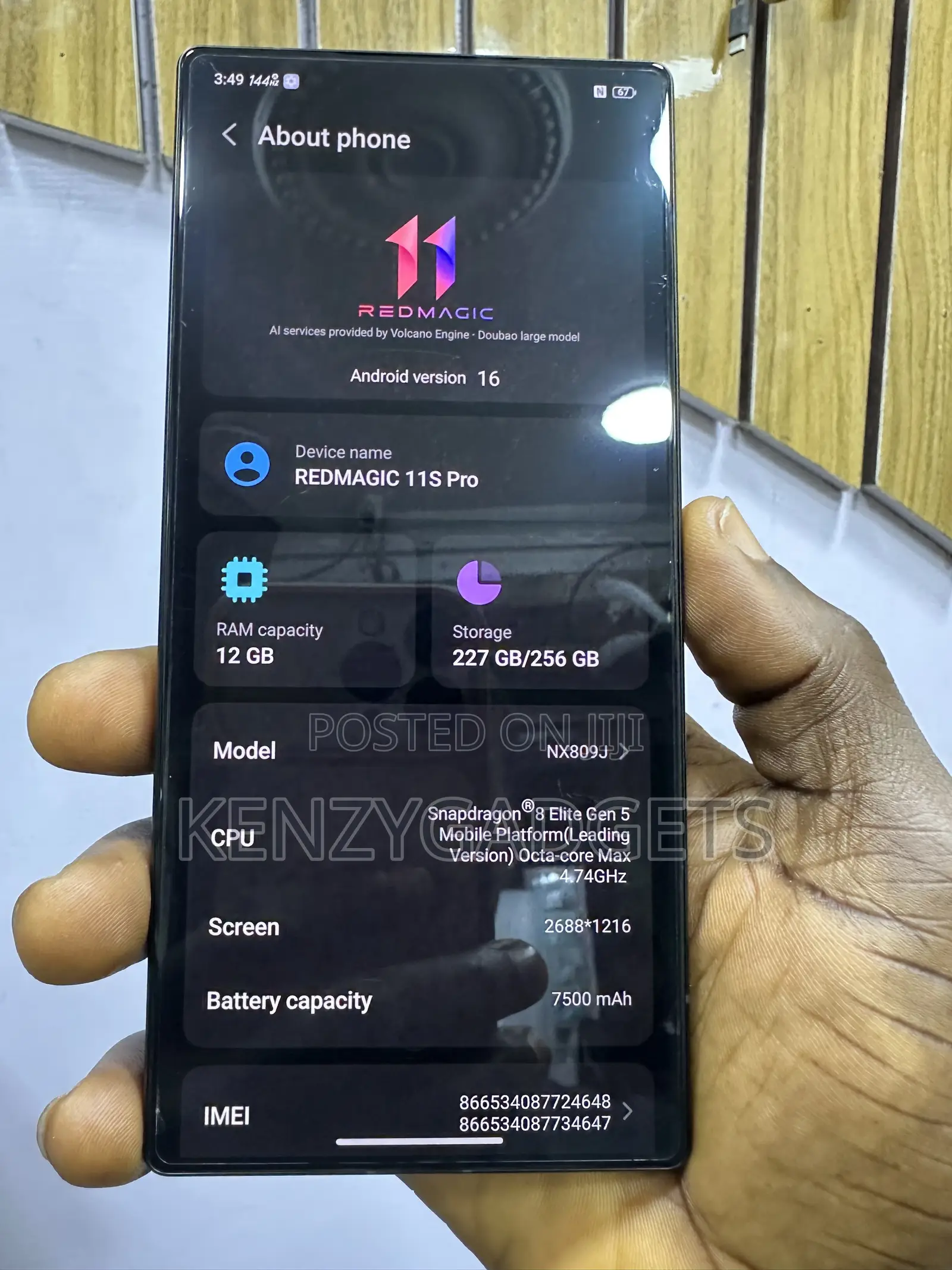 ZTE nubia RedMagic 11S Pro 256 GB