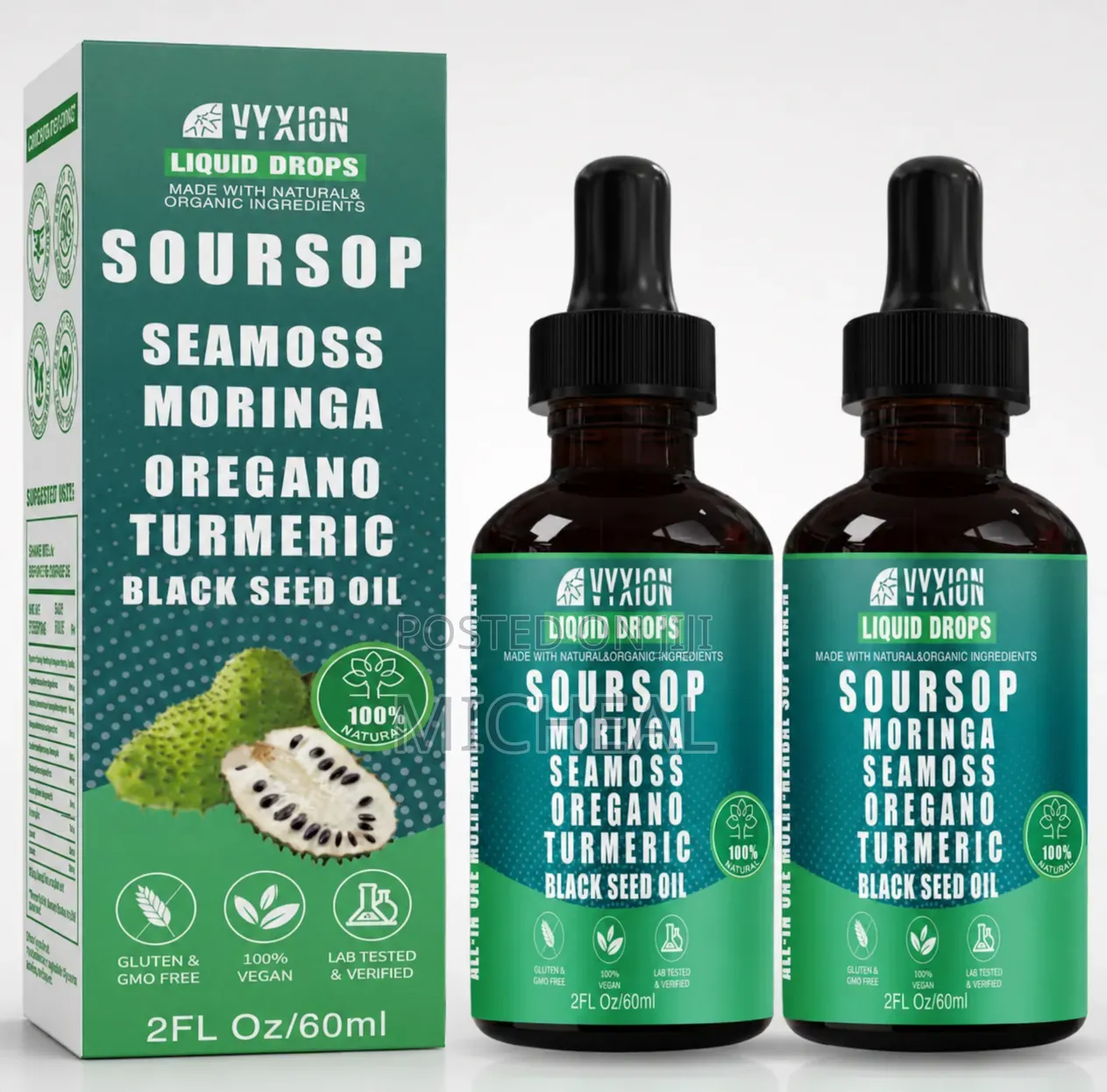 Vyxion Soursop Liquid Drops 60ml