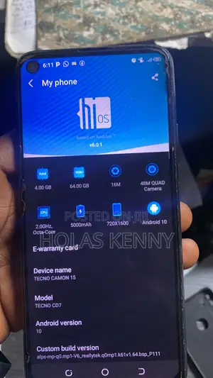 Tecno Camon 15 Air 64 GB Purple