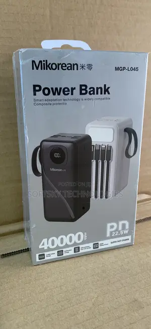 Mikorean 40000mah 22.5w Powerbank