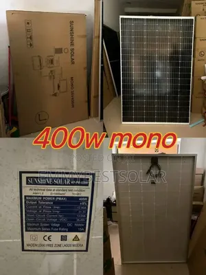 400w Mono CRYSTALLINE Sunshine  Panel