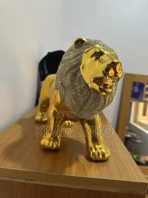 Golden Lion Figurine