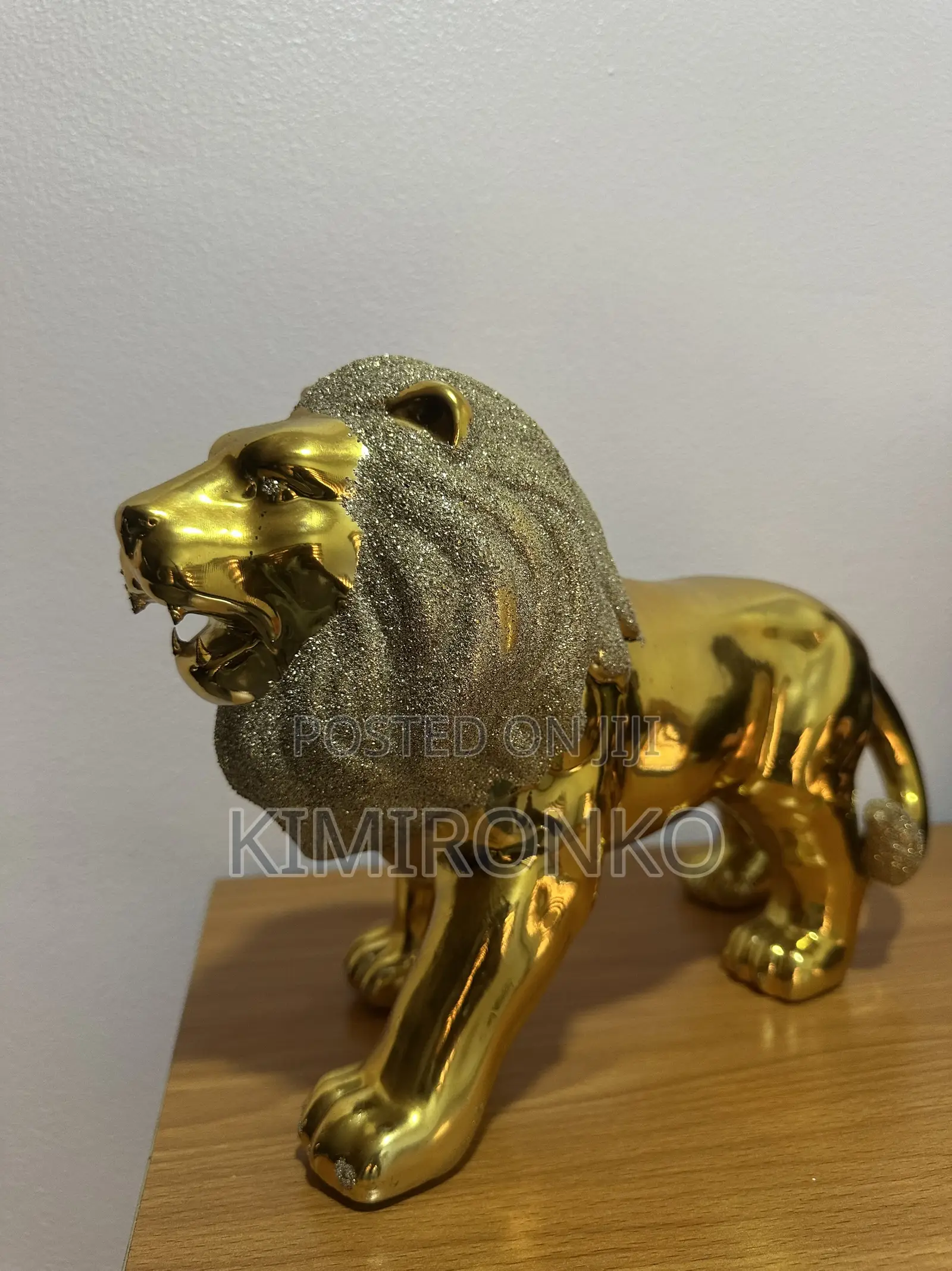 Golden Lion Figurine