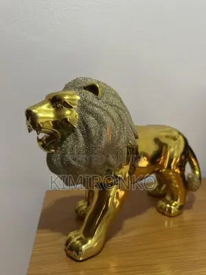 Golden Lion Figurine