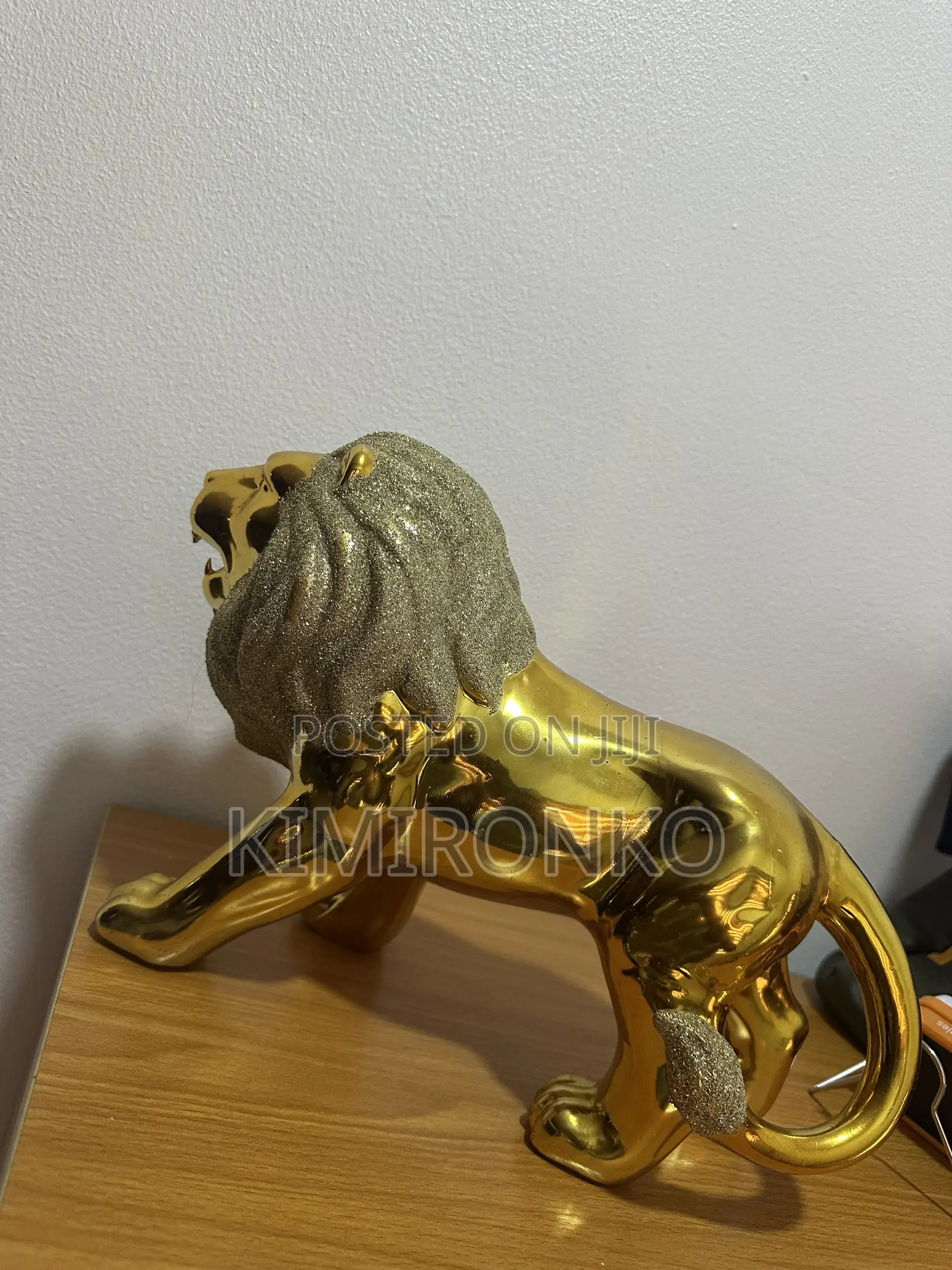 Golden Lion Figurine