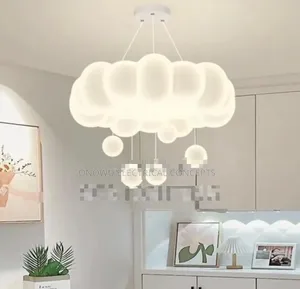 Cream Style Bedroom Pendant Lamp Cloud Star Hanging Ball Living Room