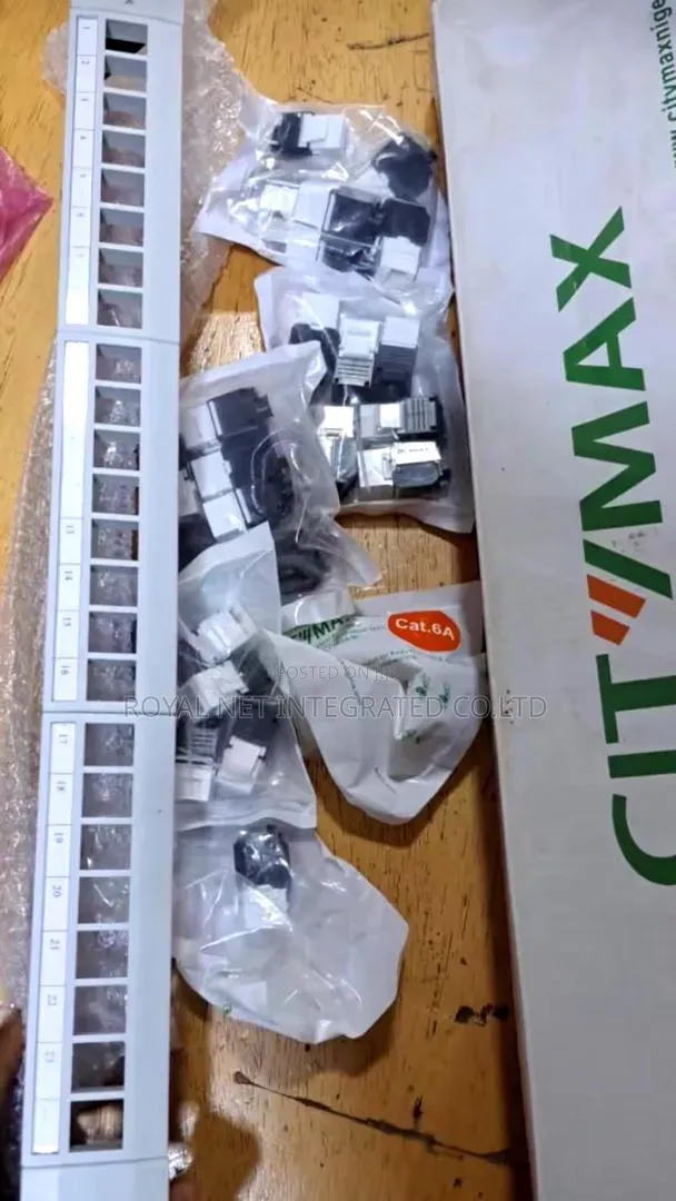 24port Unboxed Cat6A Patch Panel