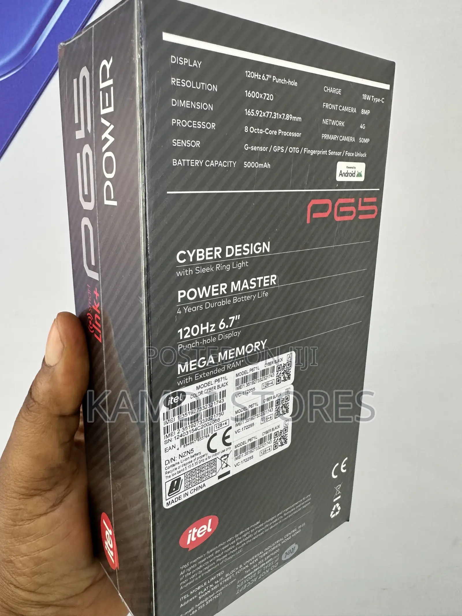 New Itel P65 128 GB Gold