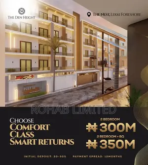 Furnished 2bdrm Apartment in Den Heights Lekki for sale