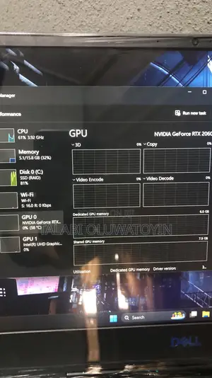 Laptop Dell G7 15 7590 16GB Intel Core i7 SSD 512GB