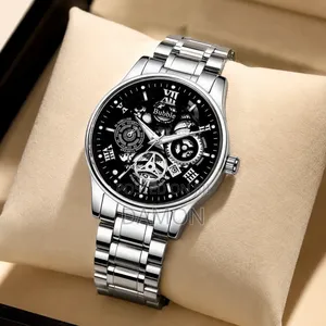 Luxury Men's Skeleton Watch – Stylish Quartz Wristwatch